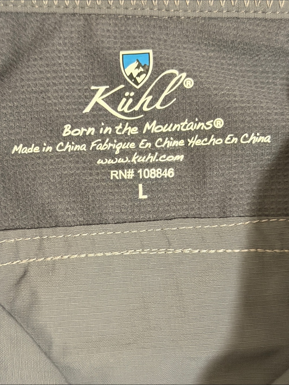 KÜHL Women’s Gray Hiking Outdoor Button Front Shirt Roll Tab Sz. L Gorpcore - Picture 2 of 8